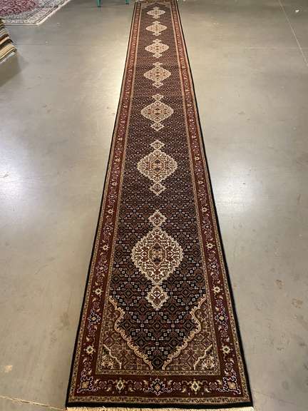 FINE SILK & WOOL PERSIAN TABRIZ 2.5x20.4