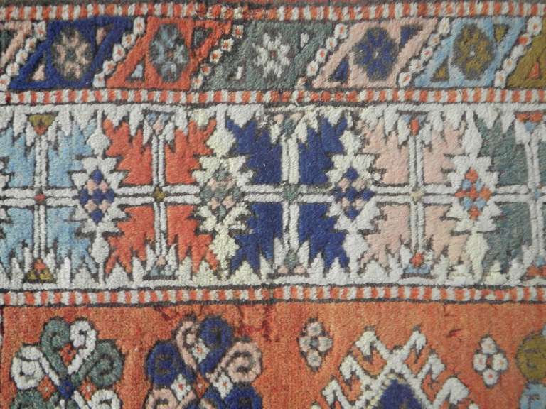 Handmade Kazak Design 5.9x3.6