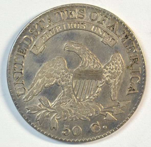 Attractive 1825 Capped Bust Half Dollar. Upper end circ