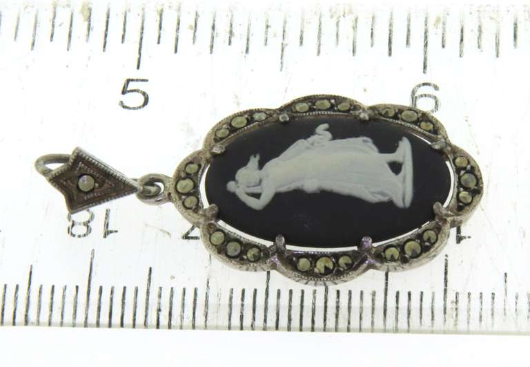 Sterling Silver Cubic Zirconia Bracelet and Pendant