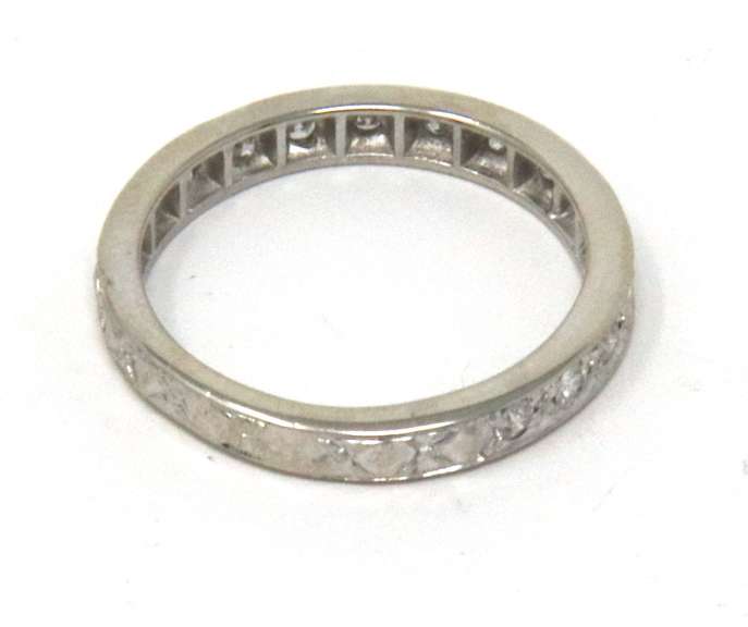 Dazzling White Gold Diamond Band