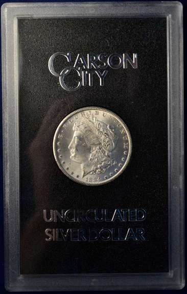 1884-CC GSA Hoard Uncirculated Morgan Silver Dollar.
