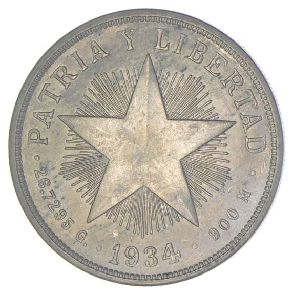 1934 Cuba 1 Peso