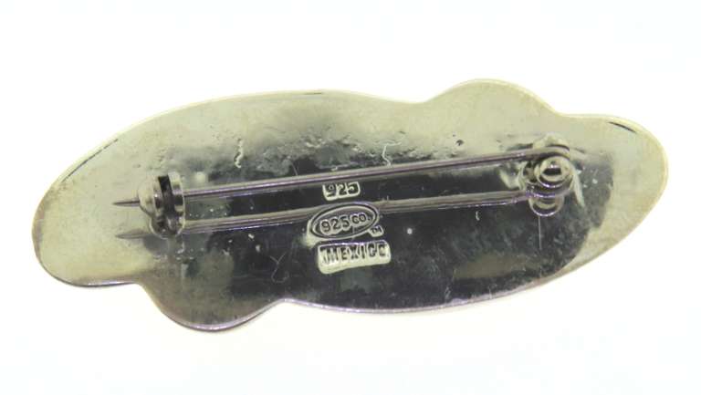 Mexico Sterling Silver Brooch Pin