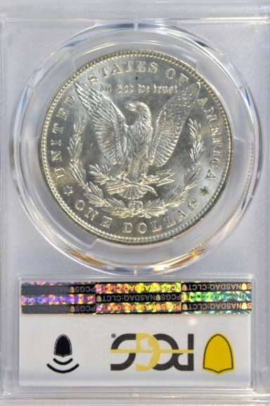 Near Gem BU 1887 Morgan Silver Dollar. PCGS  MS64