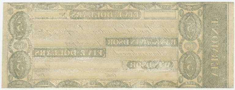 Crisp Exceptional 1800's $5 Bank Of Windsor Vermont!