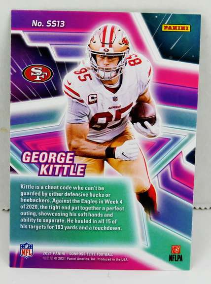 George Kittle 2021 Panini Elite Football Card
