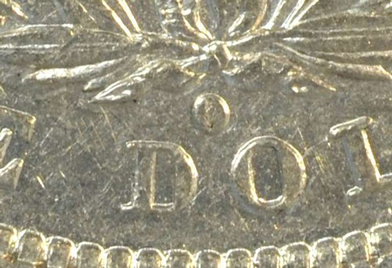 Scarce near mint 1882-O/S Morgan Silver Dollar. Nice