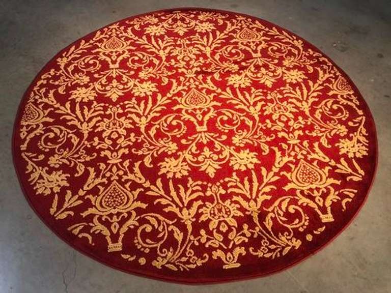 Decorative Casual Design 6 Ft  Round Area Rug