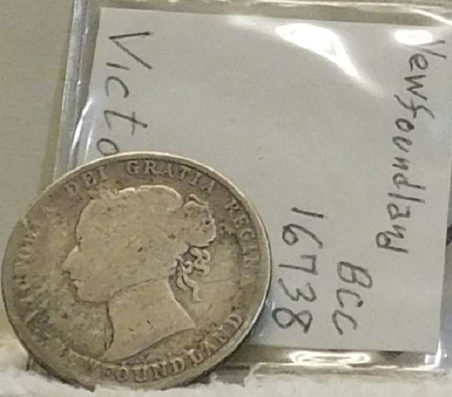 Great Brit: Newfoundland,  Sil. (925) Hf Crown, Victoria
