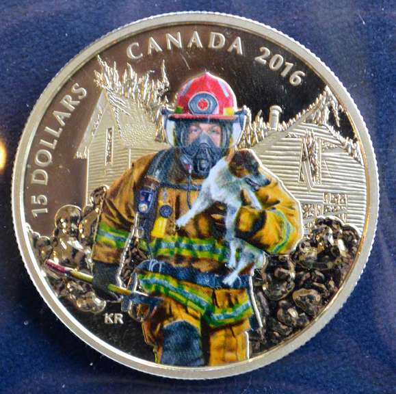 2016 Canadian $15 Silver Coins Colorized Heroes.