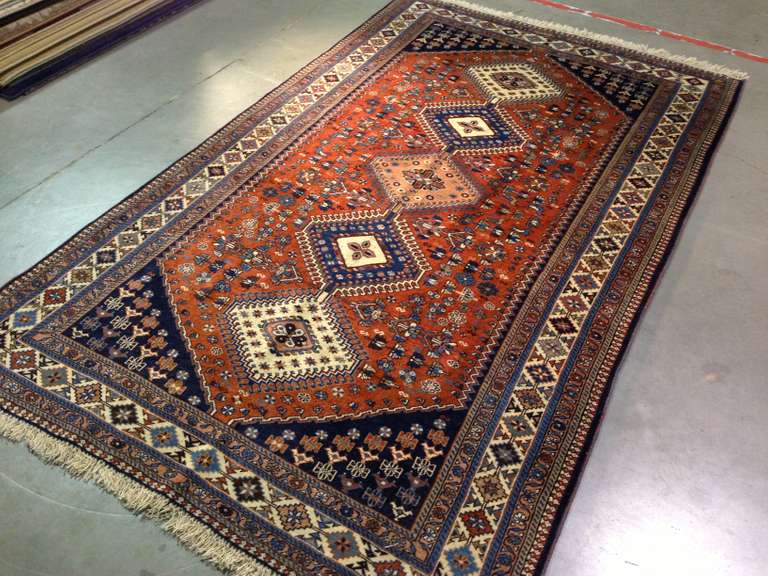 AUTHENTIC PERSIAN YALAMEH RUG 4.9x8