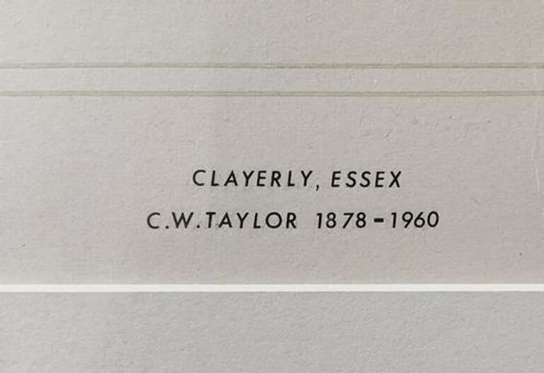 C.W. Taylor Framed Lithograph C.W. Taylor