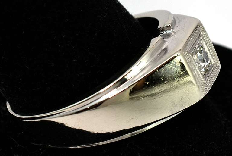 Modern 1/5CT Diamond Ring in 14KT White Gold