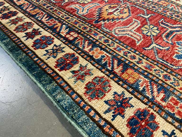 STUNNING FINE SUPER KAZAK RUG 8.9x12