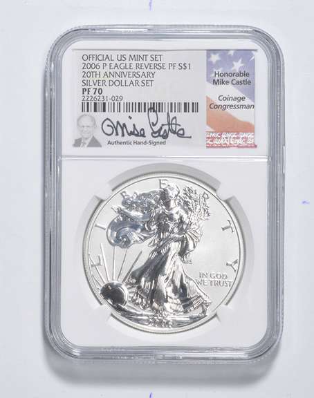 PF70 2006-P American Silver Eagle 20th Anniversary Set Signed - NGC