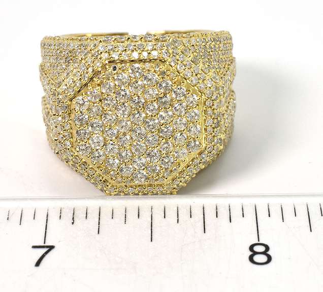 Incredible 3.98ctw Men's Diamond Ring