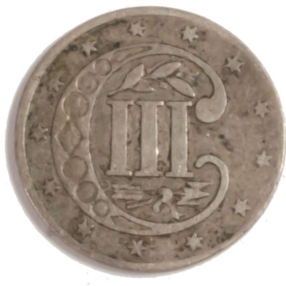 1854 3 Cent Silver