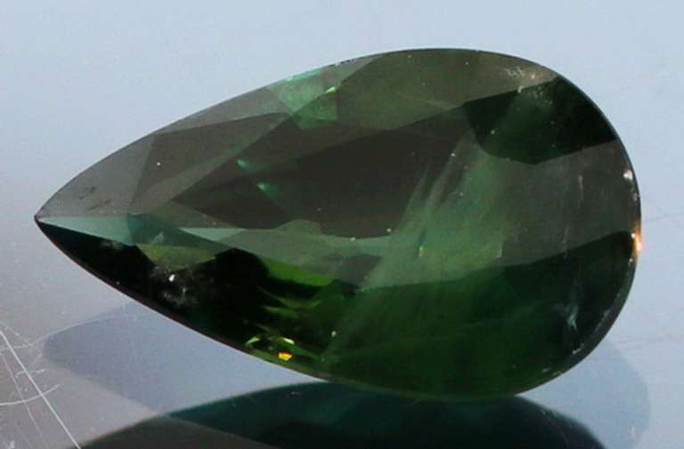 Elegant 1.37ct deep green Sapphire -heated only