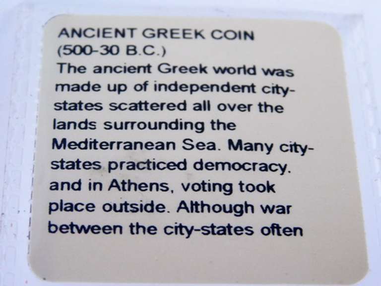 Ancient Greek Coin, 500-30 B.C.