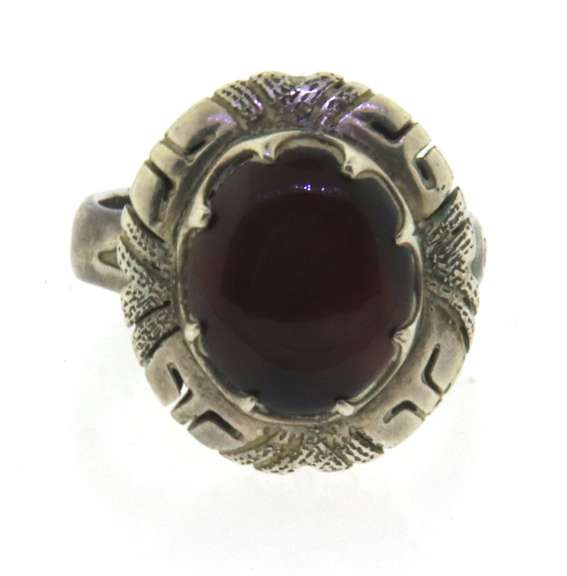 Vintage Sterling Silver Cats Eye Ring