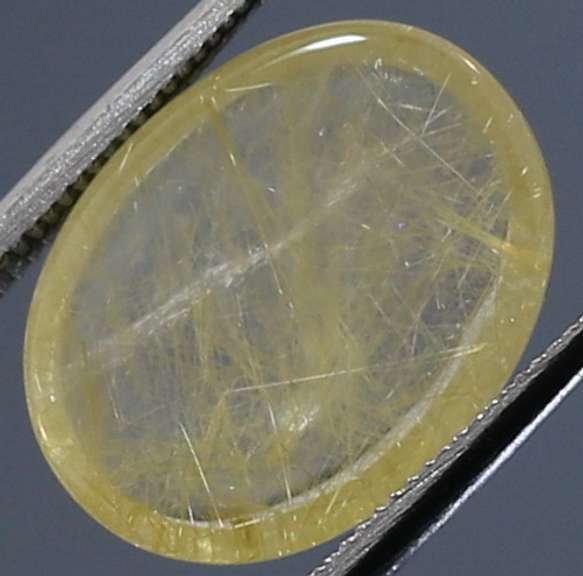 Interesting 4.72ct golden rutilated quartz