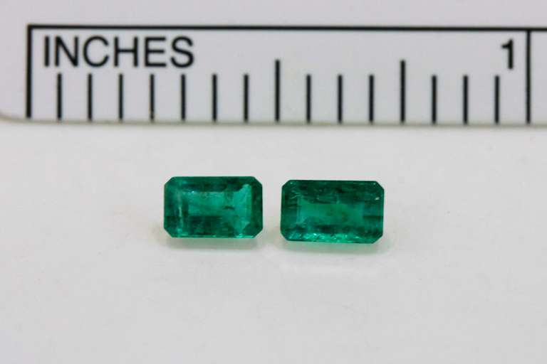 Fetching Natural Emerald Pair