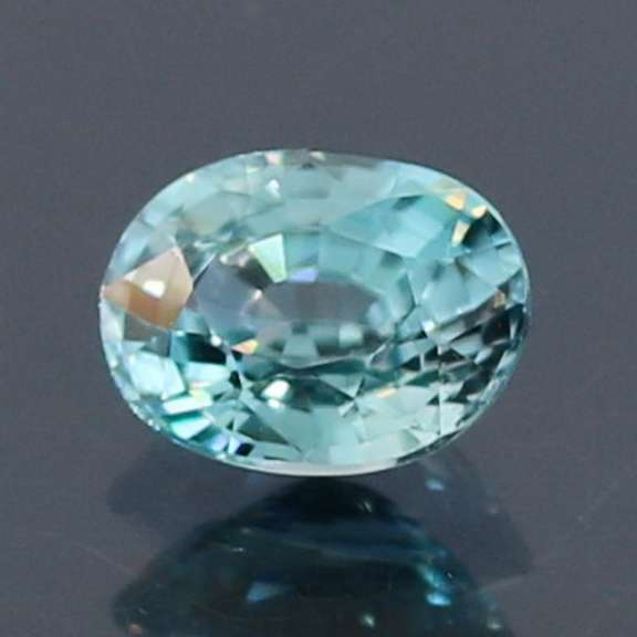 Brilliant! 2.06ct diamond luster blue Zircon