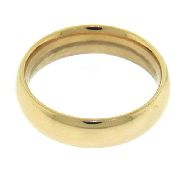 Trendy Yellow Gold Artcarved 5.5mm Comfort Fit Band