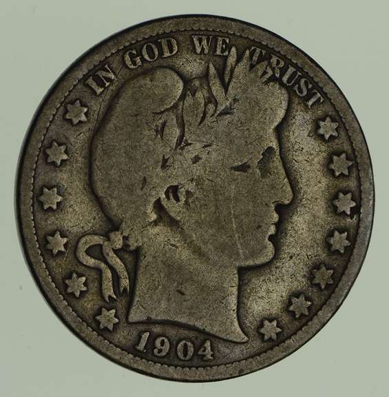 1904-S Barber Half Dollar - Circulated