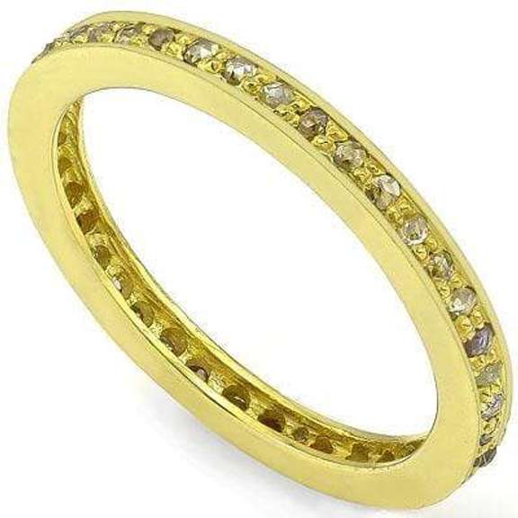 AWESOME 0.50 CT GENUINE DIAMOND 14K YELLOW GOLD PLATED OVER 925 SILVER VICTORIAN