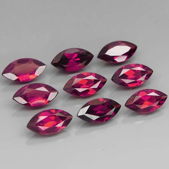 Stunning 9.77ct 9 piece untreated Garnet set