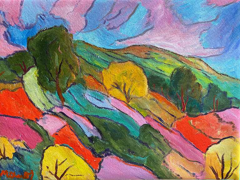 Bright and Colorful Original by Manor Shadian
