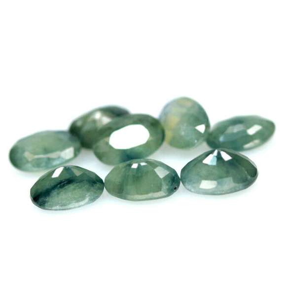 Heated Only! 5.10ct 6x4mm hunter green Sapphires