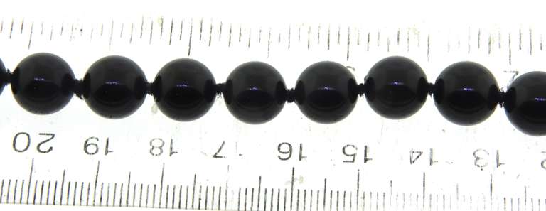 Black Onyx Bead Necklace