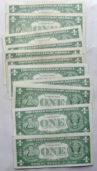 15 1957 Star $ 1 Silver Certificates