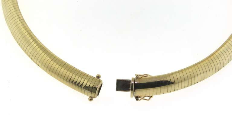 Outstanding Yellow Gold Omega Necklace