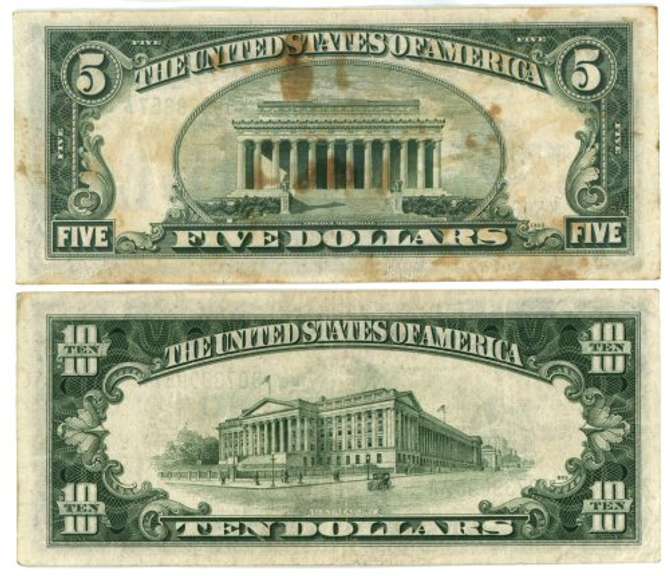 1934-A Series $5 & $10 North Africa Silver Certificates