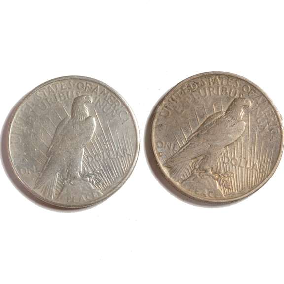 1935 P & S Peace Dollars