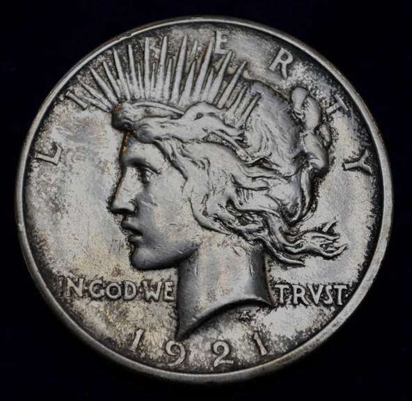 Key Date 1921 Peace Dollar Polished