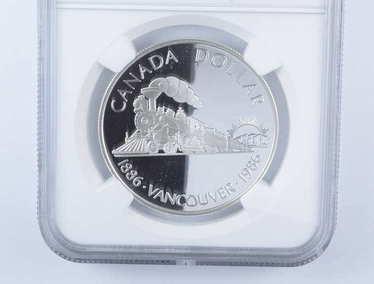 PF70 UCAM 1986 Canada $1 Silver - Vancouver Centennial - Graded NGC