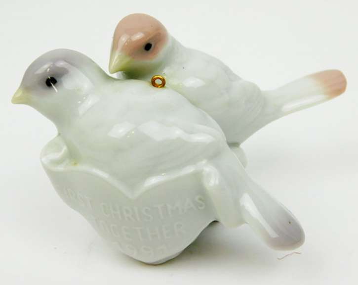 1991 Lladro Doves Christmas Ornament