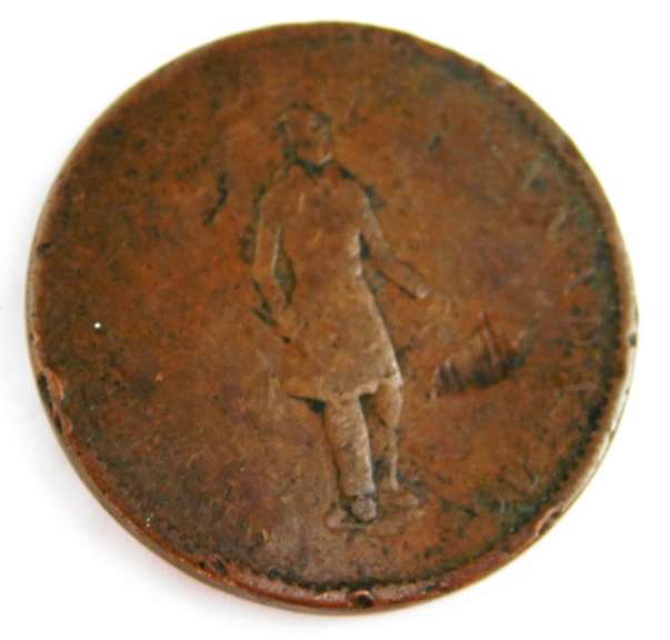 1837 Half Penny Bank Token