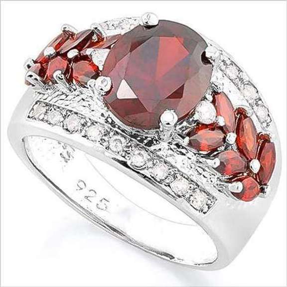 SUPERB ! CREATED RUBY 925 STERLING SILVER RING