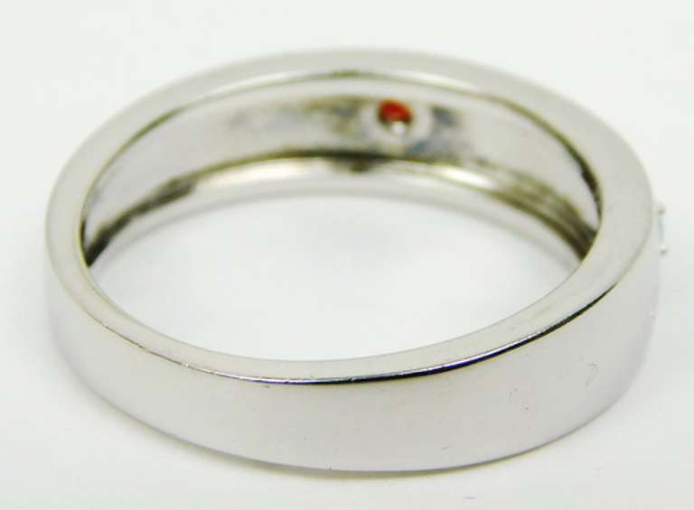 Sterling Silver Band of Stars, Size 10.5
