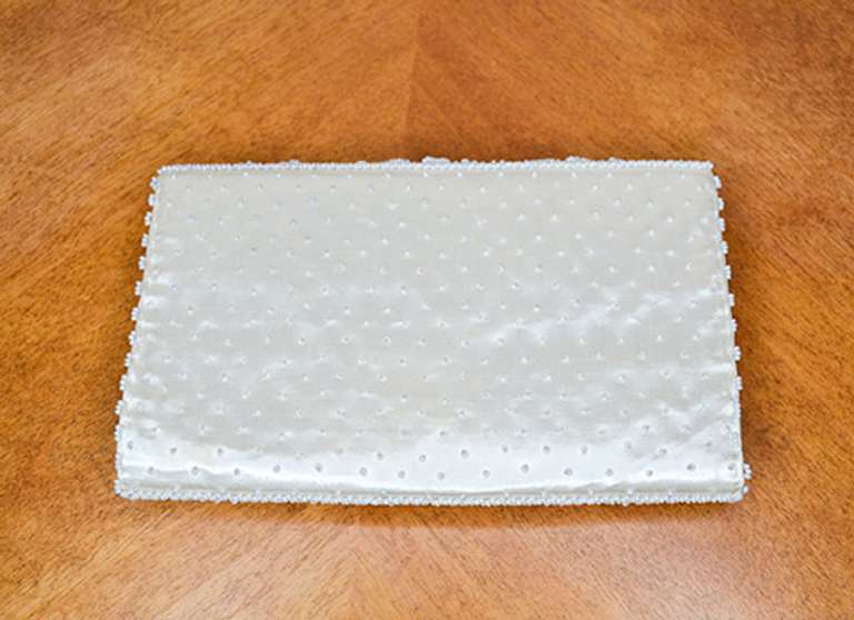 Vintage Beaded Envelope Clutch Handmade in Hong Kong