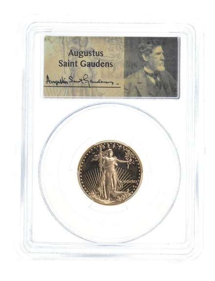 PR70 DCAM 1991-P $10 American Gold Eagle 1/4 Oz Fine Gold Graded PCGS