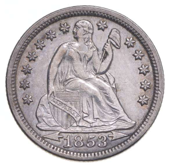 1853 Seated Liberty Dime - Arrows