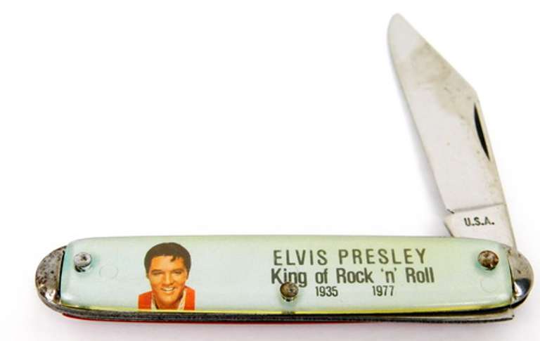Elvis Presley Novelty Pocketknife