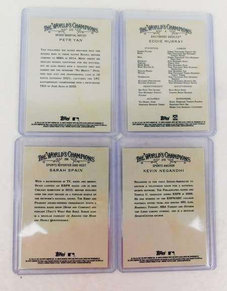 4 Allen & Ginter World Champions Sports Cards